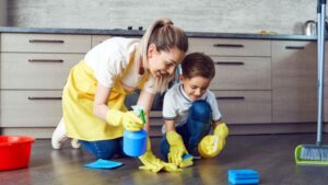 home cleaning hacks for busy parents